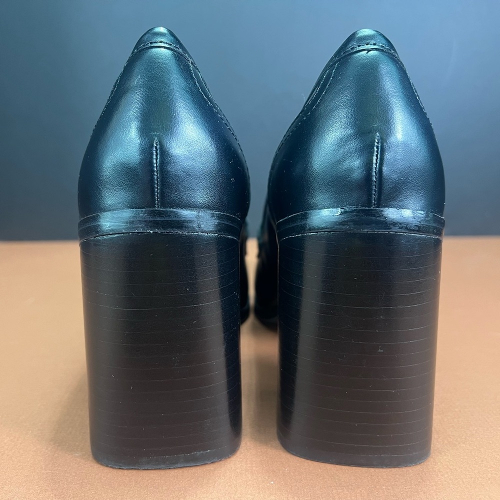 New Marc Fisher Women's Hamish Block Heel Square Toe Dress Loafers Size:7 1/2 - Picture 10 of 15